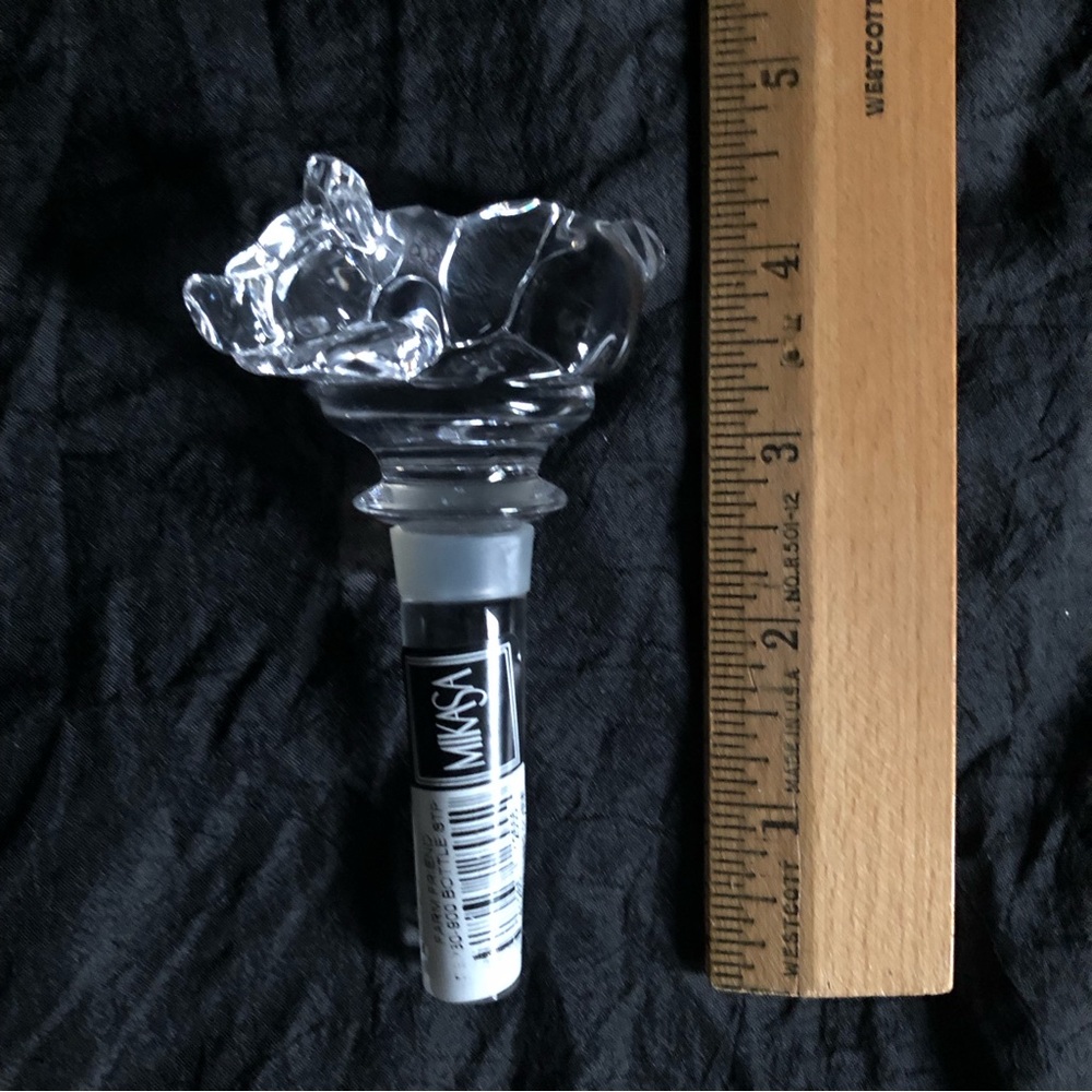 Vintage Mikasa Crystal Bottle Stopper - Farm Friend Pig - Picture 15 of 15